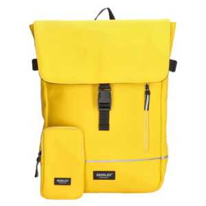 Beagles Originals unisex vodeodolný batoh s vreckom 15"- 21L - žltý