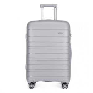 Cestovný kufor Kono Elegant - šedý - 44 x 65 x 27 - 77L