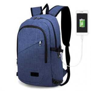 KONO Chytrý batoh novej generácie s USB portom  - modrý