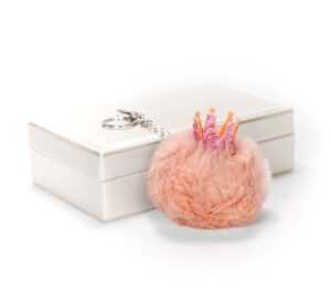 Littletinka Handmade prívesok na kabelku pom pom Princess collection - ružový