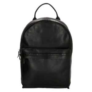 Luxusný kožený batoh na notebook Genici Amsterdam Hugo - čierny - 45 cm x 33 cm x 13 cm - 19L