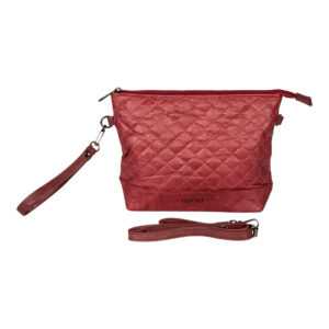 Malique dámska dizajnová papierová kozmetická taštička / kabelka D1036 - orientálna červená -  2L