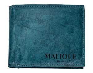 Malique dámska dizajnová papierová peňaženka D1093C - modrá oceán - 11 cm