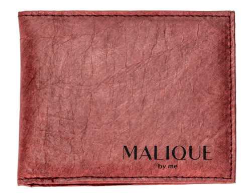 Malique dámska dizajnová papierová peňaženka D1093D - orientálna červená - 11 cm