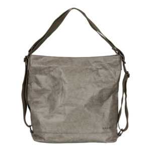 Malique dámska dizajnová papierová taška a batoh v jednom D1060 - šedá -  19L