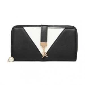 Miss Lulu moderná dámska peňaženka LP2216 - čierna