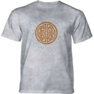 Pánske batikované tričko The Mountain - Celtic Knot- sivé Veľkosť: M