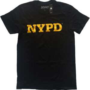 RockOff Bavlnené originálne tričko NYPD - čierne Veľkosť: M