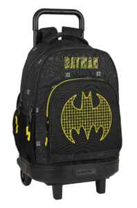 SAFTA Školský batoh na kolieskach Batman Comix 32L