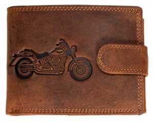Wild Luxusná pánska peňaženka s prackou Chopper  - hnedá