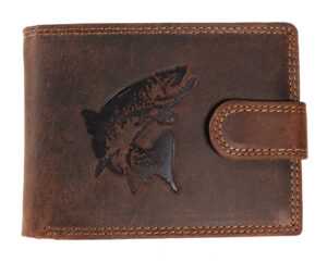 Wild Luxusná pánska peňaženka s prackou Šťuka  - hnedá