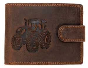 Wild Luxusná pánska peňaženka s prackou Traktor  - hnedá